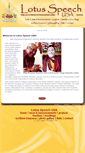 Mobile Screenshot of lotusspeechusa.com