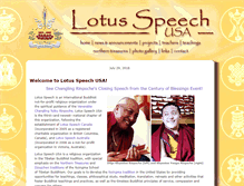 Tablet Screenshot of lotusspeechusa.com